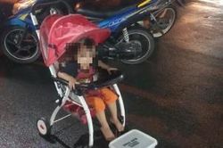 Người cha bị chỉ trích vì bắt con ăn xin ngoài mưa rét