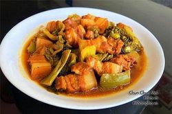 Thịt ba chỉ kho dưa cải chua khiến cơm nấu bao nhiêu cũng hết