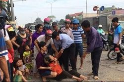 Nam sinh bị xen ben cán tử vong trên đường đi học