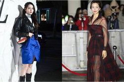Địch Lệ Nhiệt Ba tóc tết cá tính tại sự kiện của LV, Honey Lee thu hút khi diện đầm xuyên thấu