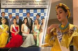 Tường San diện áo dài nổi bật, catwalk khoe sắc rạng rỡ trong buổi tiệc 'giới hạn' tại Miss International 2019