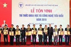 Tôn vinh 112 trí thức khoa học và công nghệ tiêu biểu năm 2019