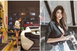 Lái siêu xe đi đổ xăng, hot girl sở hữu vòng một khủng nổi như cồn trên mạng, là mẫu người yêu lý tưởng của mọi game thủ