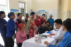 Khám bệnh, phát thuốc miễn phí tại xã Điện Quan (Bảo Yên)