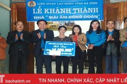 Vũ Quang hỗ trợ mái ấm cho đoàn viên khó khăn