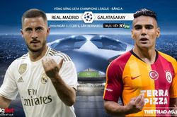 Soi kèo Real Madrid đấu với Galatasaray. Trực tiếp bóng đá C1 (K+, K+PM, K+PC, K+1, K+NS)