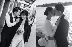 Đông Nhi liên tục khóa môi Ông Cao Thắng trong bộ ảnh cưới ở Sydney