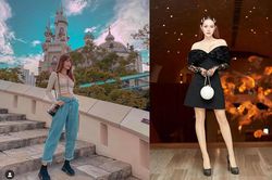 Sau án phạt mặc hở hang, Minh Hằng 'lột xác' với phong cách thời trang sành điệu