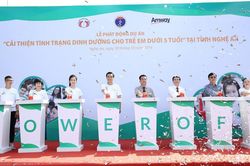 Sở Y tế Nghệ An phối hợp Amway Việt Nam đẩy lùi tỷ lệ trẻ suy dinh dưỡng