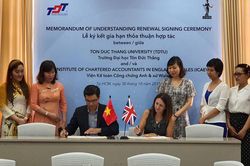 ICAEW đẩy mạnh hợp tác cùng Đại học Tôn Đức Thắng