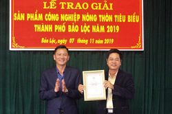 Bảo Lộc: Trao giải sản phẩm công nghiệp nông thôn tiêu biểu năm 2019