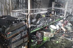 Cháy chợ ở Ninh Bình, nhiều tiểu thương bị thiệt hại
