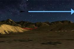 Xôn xao UFO hình tam giác đen trên bầu trời đêm Willcox