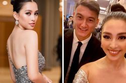 Hoa hậu Tiểu Vy có ẩn ý khi đăng ảnh chúc mừng thủ môn Lâm Tây?