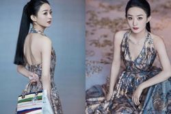Bao lần bị chê bai vì mặc Dior như đồ chợ, Triệu Lệ Dĩnh khoe lưng trần quyến rũ khiến bao ánh mắt say đắm