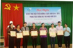 Sơ kết thực hiện tuyến đường 3 sạch và phong trào chống rác thải nhựa
