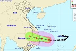 Đêm nay, bão giật cấp 11 vào Quảng Ngãi - Khánh Hòa