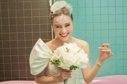 Lan Ngọc mặc áo cưới, tuyên bố muốn lấy chồng