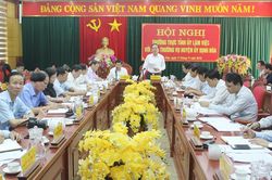 Thường trực Tỉnh ủy làm việc tại Định Hóa