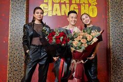 Thanh Hằng mặc áo lưới cùng Tăng Thanh Hà tới chúc mừng Lương Mạnh Hải