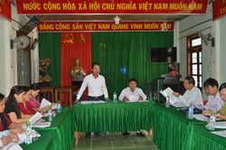 Đoàn giám sát của Thường trực HĐND tỉnh Quảng Trị làm việc với xã Hướng Lập