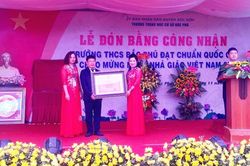 Huyện Sóc Sơn: Trường THCS Bắc Phú đón bằng công nhận đạt chuẩn Quốc gia