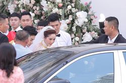 An ninh nghiêm ngặt trong lễ vu quy của Bảo Thy và đại gia Hà Tĩnh