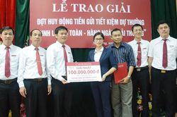 Agribank Tuyên Quang trao giải chương trình tiết kiệm dự thưởng