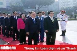 Đoàn đại biểu Thành ủy Hà Nội và Tỉnh ủy Thanh Hóa dâng hương Anh hùng dân tộc Lê Lợi