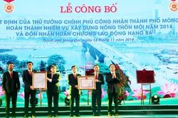 TP. Móng Cái hoàn thành chương trình xây dựng nông thôn mới