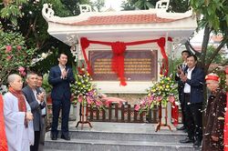 Gắn biển địa điểm lưu niệm sự kiện cách mạng kháng chiến chùa Thượng Cát