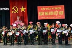 Học viện Quốc Phòng gặp mặt kỷ niệm Ngày Nhà giáo Việt Nam