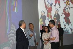 Triển lãm nghệ thuật đa phương tiện 'Tranh dân gian Hàng Trống'