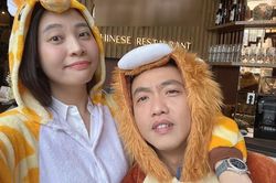 Cường Đô La hóa trang thú bông mừng sinh nhật Đàm Thu Trang