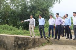 Phó Chủ tịch UBND tỉnh chỉ đạo khắc phục công trình thủy lợi xuống cấp