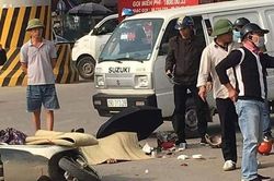 Hai ông cháu tử vong thương tâm dưới gầm xe tải
