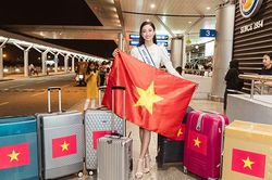 Lương Thùy Linh chính thức lên đường sang Anh thi Miss World 2019
