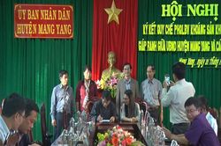 Ký kết phối hợp quản lý bảo vệ khoáng sản khu vực giáp ranh giữa các huyện