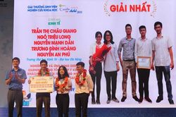Trao 10 giải nhất chung cuộc Giải thưởng Sinh viên NCKH Euréka 2019