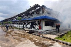 Cháy lớn thiêu rụi nhà xưởng May Nhà Bè tại Sóc Trăng