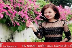 Đẹp ngỡ ngàng những bức tường hoa tigôn trên đường làng Hà Tĩnh