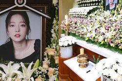 Không khí trầm buồn tại tang lễ trắng toát của Goo Hara