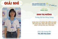 Phú Thọ đạt giải cao tại Cuộc thi Sinh viên nghiên cứu khoa học