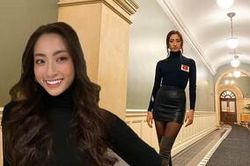 Lương Thùy Linh mặc váy ngắn khoe 'vũ khí lợi hại', quyết chiến ở vòng đấu cuối cùng Top Model