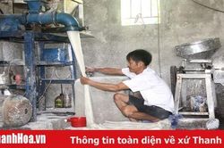 Nghề sản xuất miến gạo giải quyết việc làm cho hơn 120 lao động xã Xuân Yên