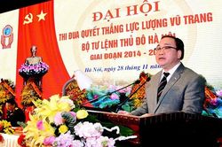 Bí thư Thành ủy Hà Nội: Nâng cao hơn nữa trình độ và sức mạnh của lực lượng vũ trang Thủ đô