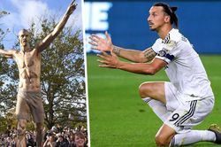 Tượng Ibrahimovic bị đốt ở Thụy Điển