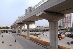 Ðẩy nhanh tiến độ thi công tuyến đường sắt đô thị Nhổn - ga Hà Nội