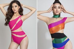 Lương Thùy Linh mặc bikini cắt xẻ táo bạo, khoe đôi chân 'cực phẩm' dài 1m22
