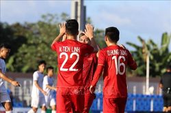 Hiệp 1 trận U22 Việt Nam - U22 Lào: Tiến Linh tỏa sáng, Việt Nam dẫn trước 2 - 0